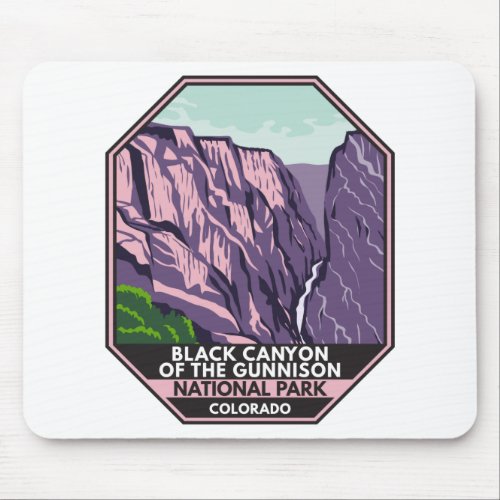 Black Canyon Of The Gunnison National Park Vintage Mouse Pad