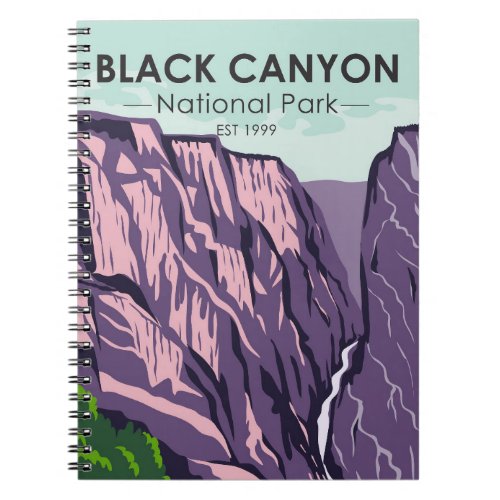 Black Canyon Of The Gunnison National Park Vintage Notebook