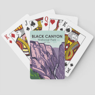Black Canyon Of The Gunnison National Park Vintage Poker Cards