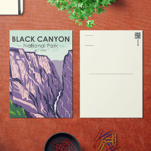 Black Canyon Of The Gunnison National Park Vintage Postcard