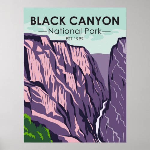 Black Canyon Of The Gunnison National Park Vintage Poster