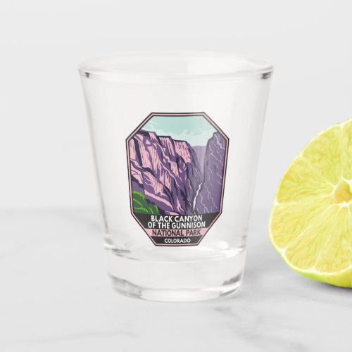Black Canyon Of The Gunnison National Park Vintage Shot Glass