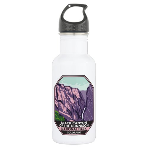 Black Canyon Of The Gunnison National Park Vintage Stainless Steel Water Bottle