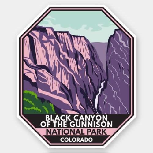Black Canyon Of The Gunnison National Park Vintage Sticker