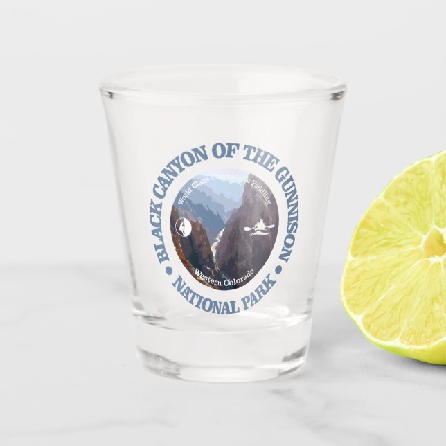 Black Canyon of the Gunnison NP Shot Glass (Front)