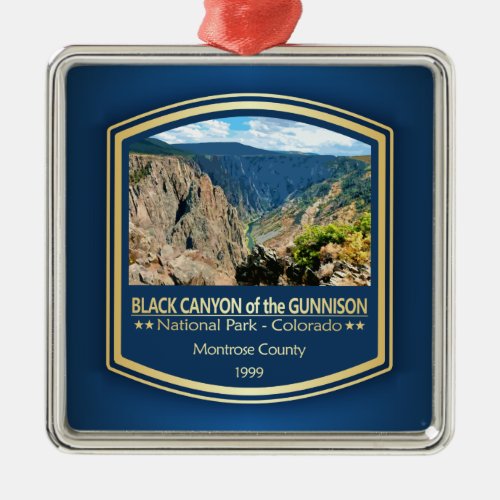 Black Canyon of the Gunnison PF1 Metal Ornament