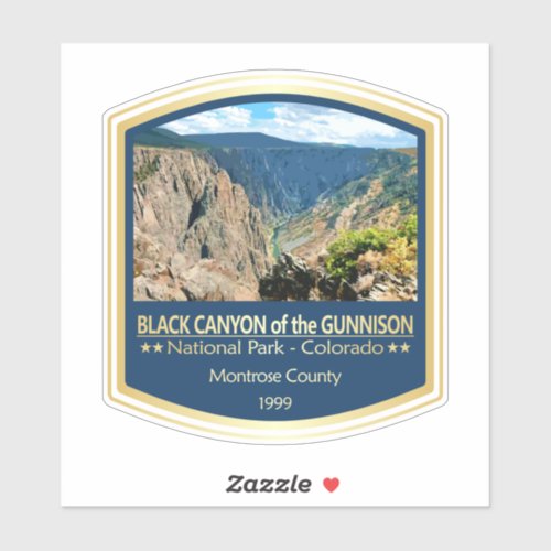 Black Canyon of the Gunnison PF1 Sticker