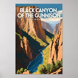 Black Canyon of the Gunnison Traditional Travel Poster