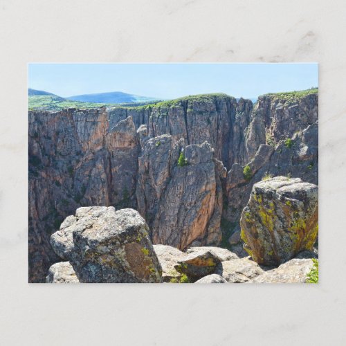 Black Canyon of the Gunnison View Colorado Postcard