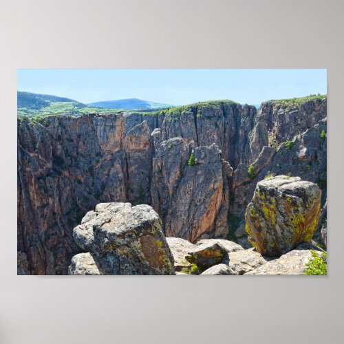 Black Canyon of the Gunnison View Colorado Poster