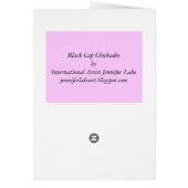 Black cap Chickadee Cards (Back)