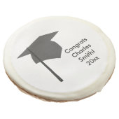 Black Cap, Tassel Personalized Graduation Cookies (Angled)