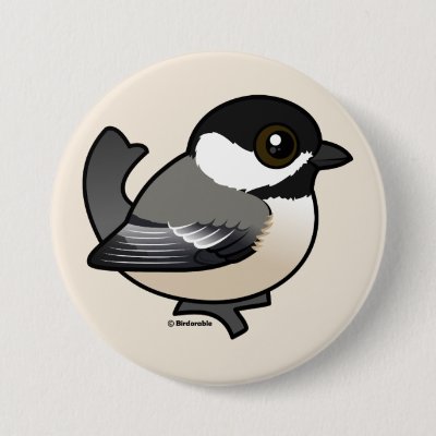 Black-capped Chickadee Button
