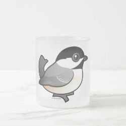 Birdorable Black-capped Chickadee Frosted Glass Mug