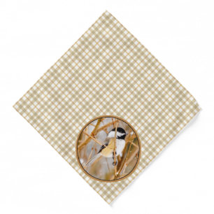 Black-Capped Chickadee in Winter Original Photo Bandana