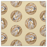 Black-Capped Chickadee in Winter Original Photo Fabric