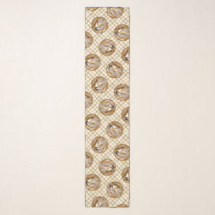 Black-Capped Chickadee in Winter Original Photo Scarf