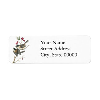Black-capped Chickadee, John Audubon Label