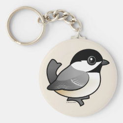 Birdorable Black-capped Chickadee Basic Button Keychain