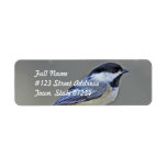 Black Capped Chickadee Mailing Labels