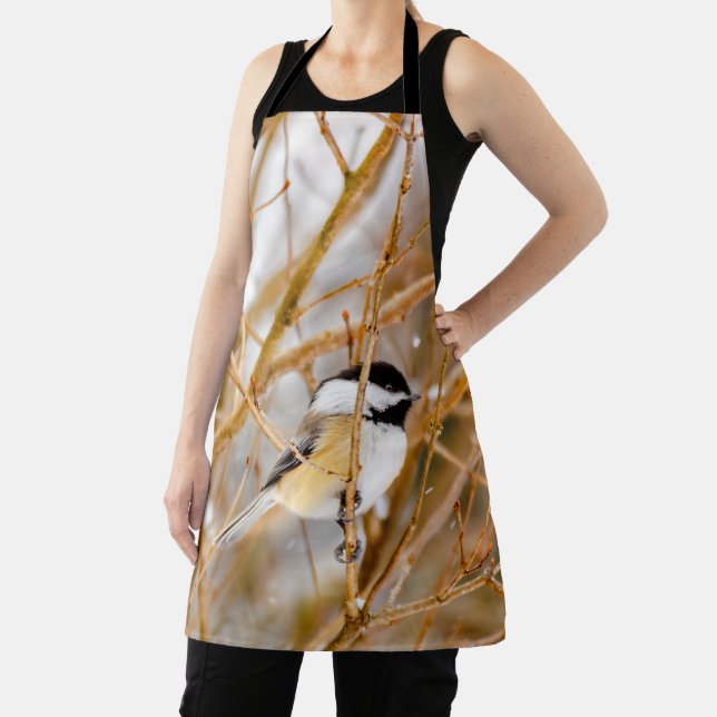 Black-Capped Chickadee - Original Photograph Apron (Insitu)