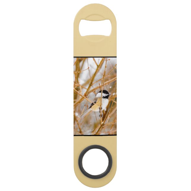 Black-Capped Chickadee - Original Photograph Bar Key (Front)