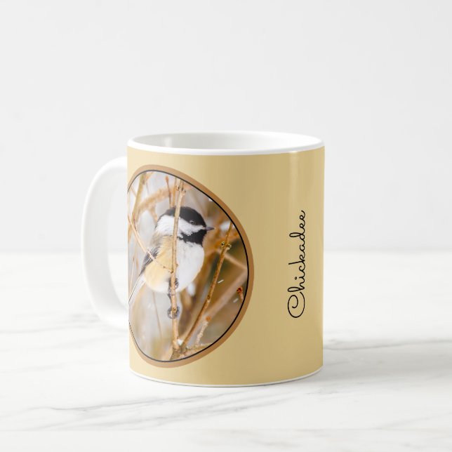 Black-Capped Chickadee - Original Photograph Coffee Mug (Front Left)