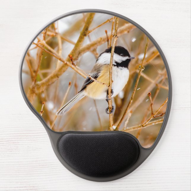 Black-Capped Chickadee - Original Photograph Gel Mouse Pad (Front)