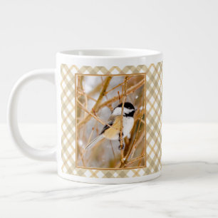 Black-Capped Chickadee - Original Photograph Giant Coffee Mug