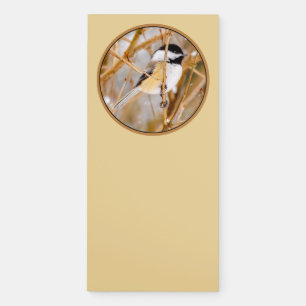 Black-Capped Chickadee - Original Photograph Magnetic Notepad