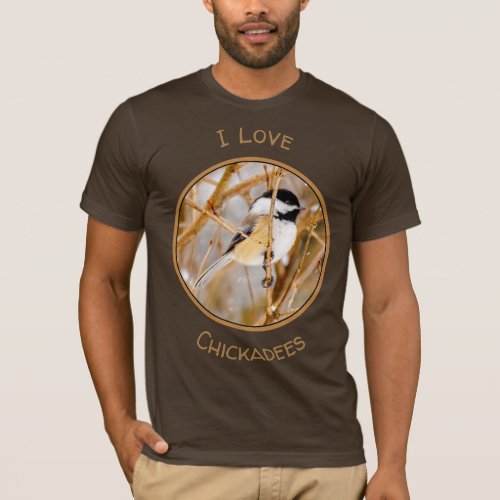 Black_Capped Chickadee _ Original Photograph T_Shirt