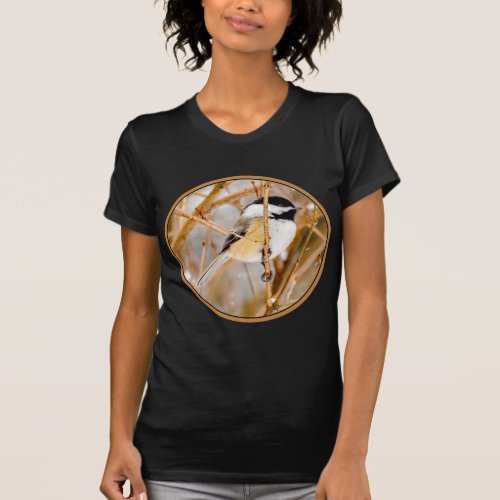 Black_Capped Chickadee _ Original Photograph T_Shirt