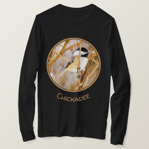 Black_Capped Chickadee _ Original Photograph T_Shirt