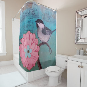 Black-Capped Chickadee Shower Curtain