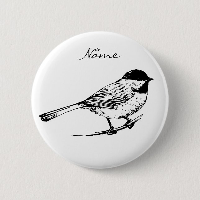 Black-capped Chickadee Thunder_Cove Button (Front)