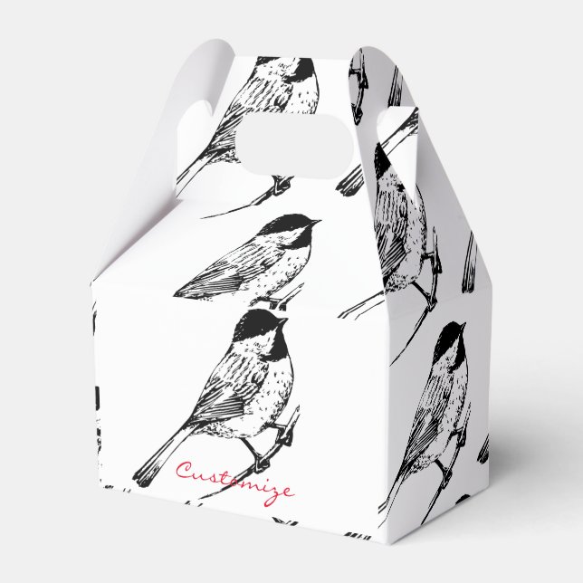 Black-capped Chickadee Thunder_Cove  Favor Boxes (Front Side)