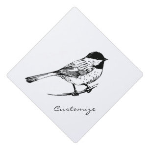 Black-capped Chickadee Thunder_Cove Graduation Cap Topper