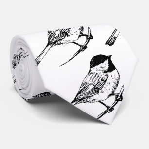 Black-capped Chickadee Thunder_Cove Neck Tie