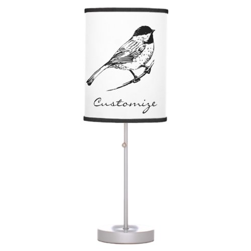 Black_capped Chickadee Thunder_Cove Table Lamp