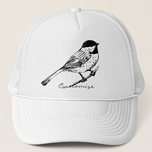 Black-capped Chickadee Thunder_Cove Trucker Hat (Front)