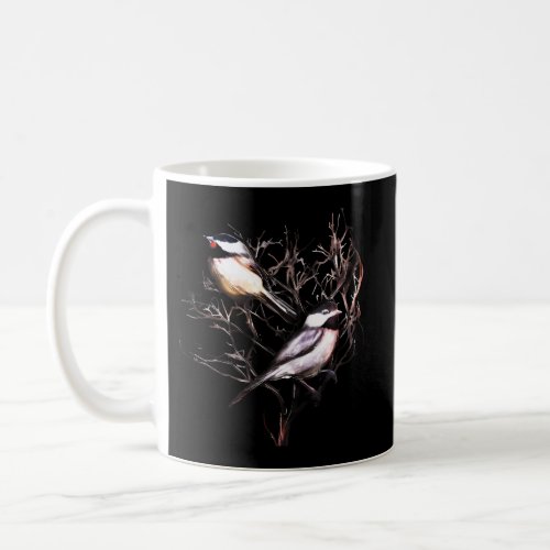 Black Capped Chickadees In Branches Coffee Mug