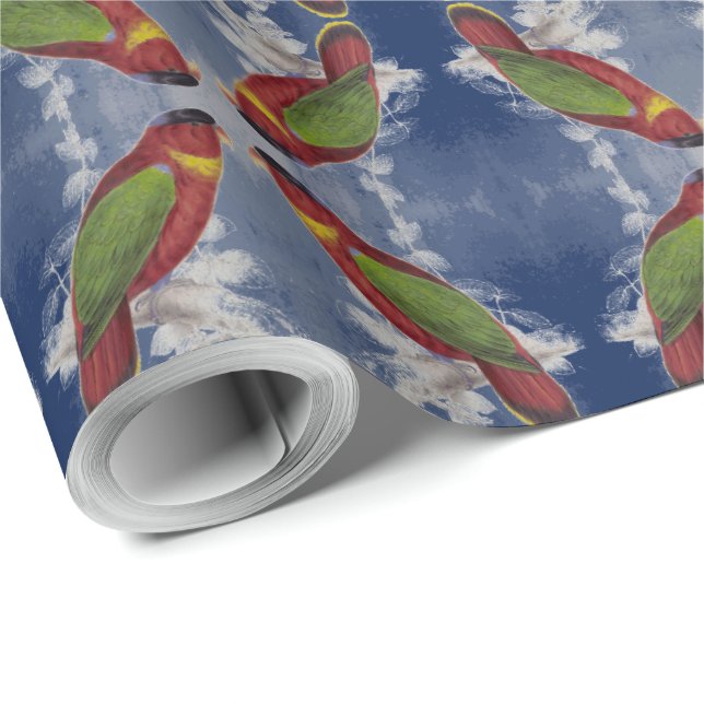 Black-capped Lory Wrapping Paper (Roll Corner)