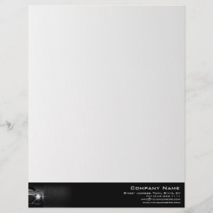 Black Car Automotive Company Border Office Supply Letterhead