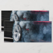 Black car burnout (Front/Back)