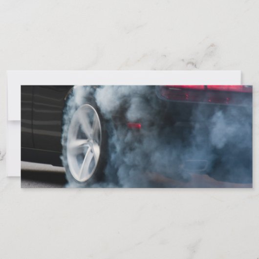 Black car burnout (Front)