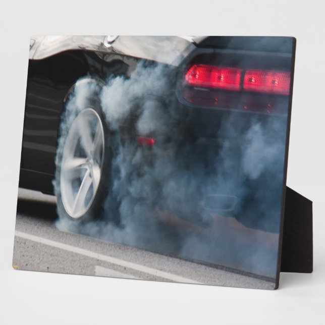Black car burnout plaque (Side)
