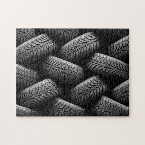 Black Car Tires Jigsaw Puzzle