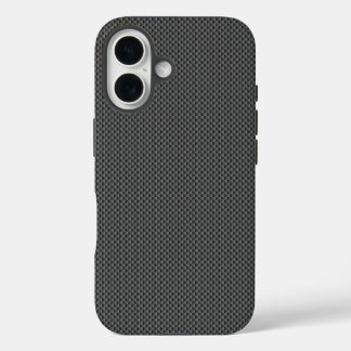 Black Carbon Fiber Base iPhone 16 Case