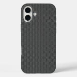 Black Carbon Fiber Base iPhone 16 Plus Case