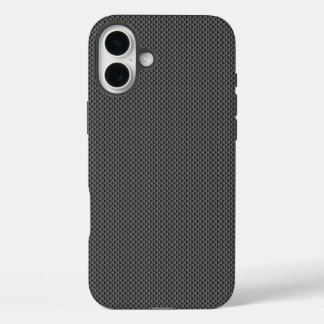 Black Carbon Fiber Base iPhone 16 Plus Case